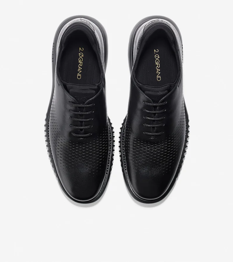 COLE HAAN BLACK Zerogrand Laser Wingtip Oxford for Men | Best Price UAE